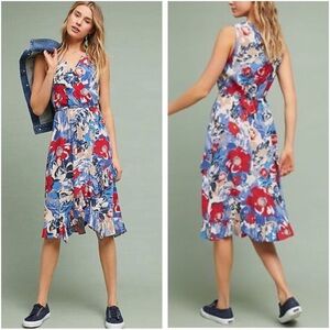 Anthropologie Plenty by Tracy Resse Daphne Wrap floral Dress Size XL NWT